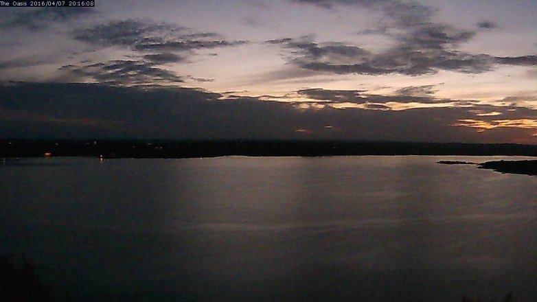 Lake Travis webcam, April 7, 2016 7:25 PM CT