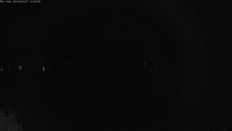 Lake Travis webcam, April 7, 2016 9:00 PM CT