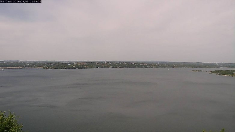 Lake Travis webcam, April 8, 2016 11:00 AM CT