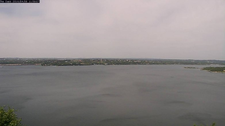 Lake Travis webcam, April 8, 2016 11:05 AM CT