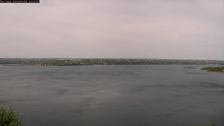 Lake Travis webcam, April 8, 2016 11:25 AM CT