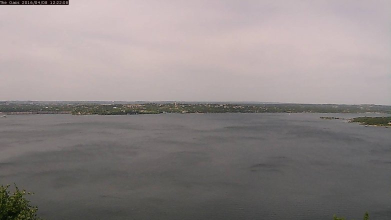 Lake Travis webcam, April 8, 2016 11:30 AM CT