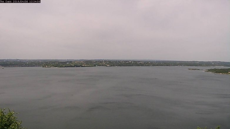 Lake Travis webcam, April 8, 2016 11:40 AM CT