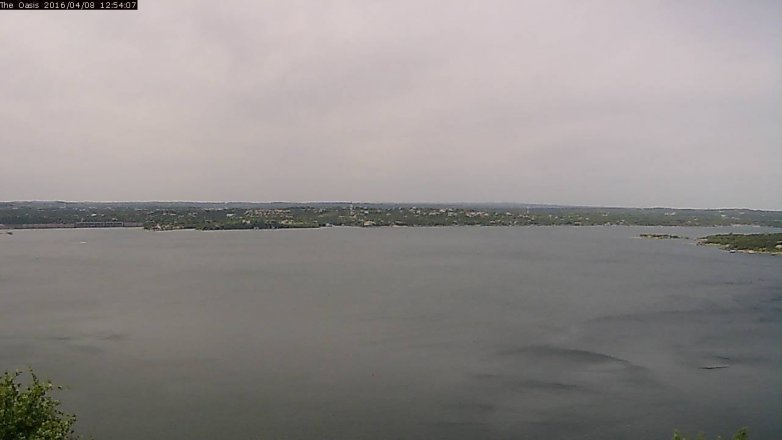 Lake Travis webcam, April 8, 2016 12:00 PM CT