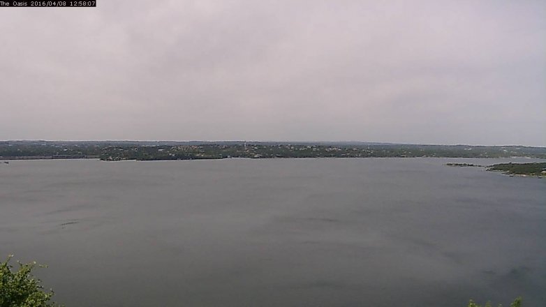 Lake Travis webcam, April 8, 2016 12:05 PM CT