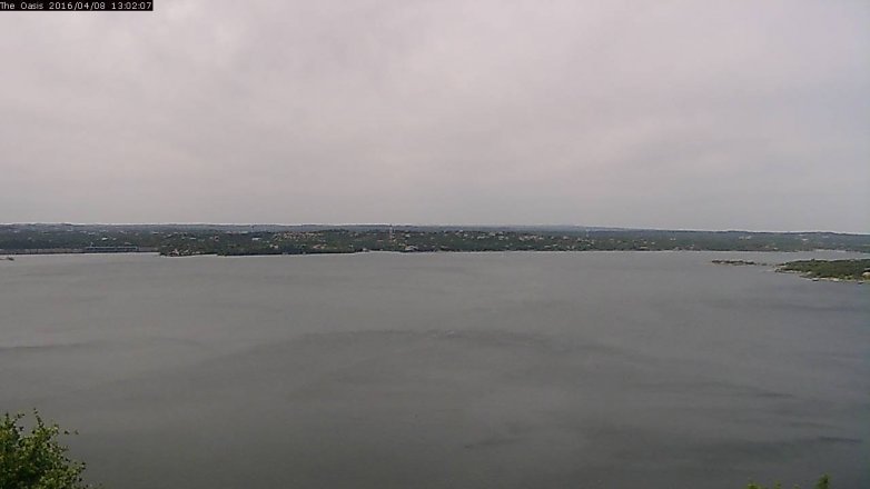 Lake Travis webcam, April 8, 2016 12:10 PM CT