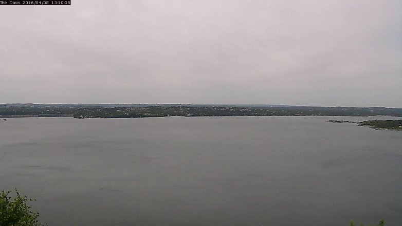 Lake Travis webcam, April 8, 2016 12:15 PM CT