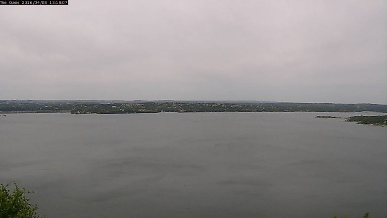 Lake Travis webcam, April 8, 2016 12:25 PM CT