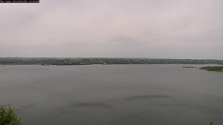 Lake Travis webcam, April 8, 2016 12:35 PM CT