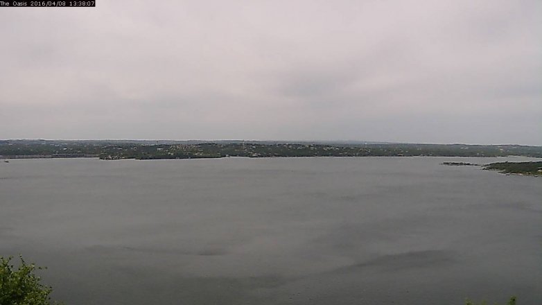 Lake Travis webcam, April 8, 2016 12:45 PM CT