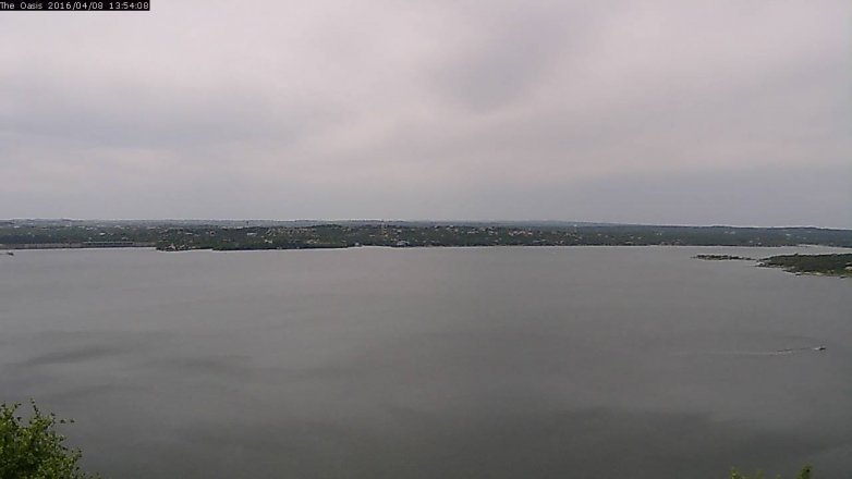 Lake Travis webcam, April 8, 2016 1:00 PM CT
