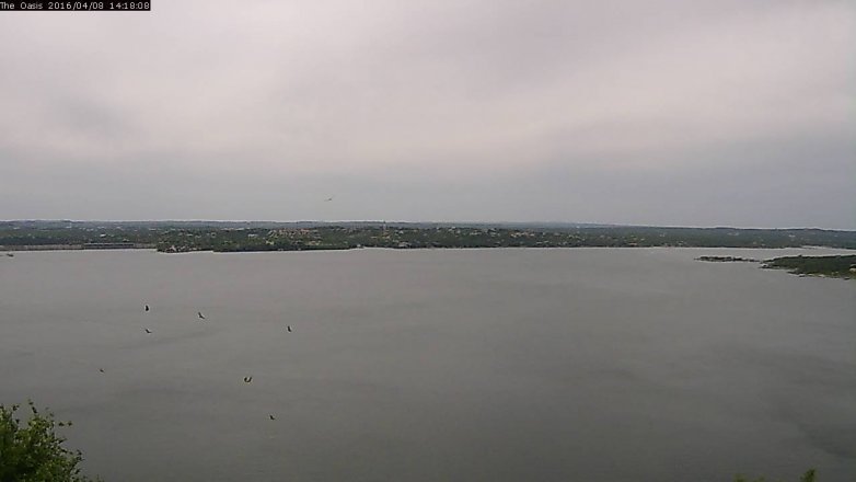 Lake Travis webcam, April 8, 2016 1:25 PM CT