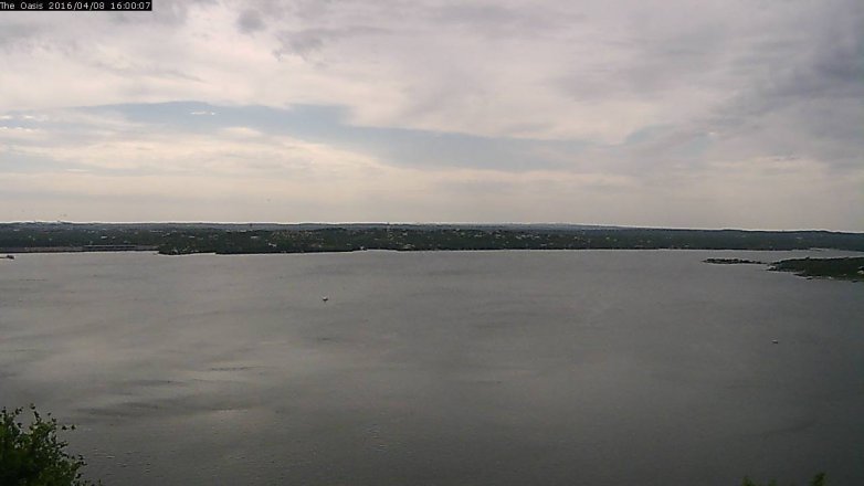 Lake Travis webcam, April 8, 2016 3:05 PM CT