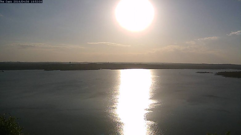 Lake Travis webcam, April 8, 2016 6:00 PM CT