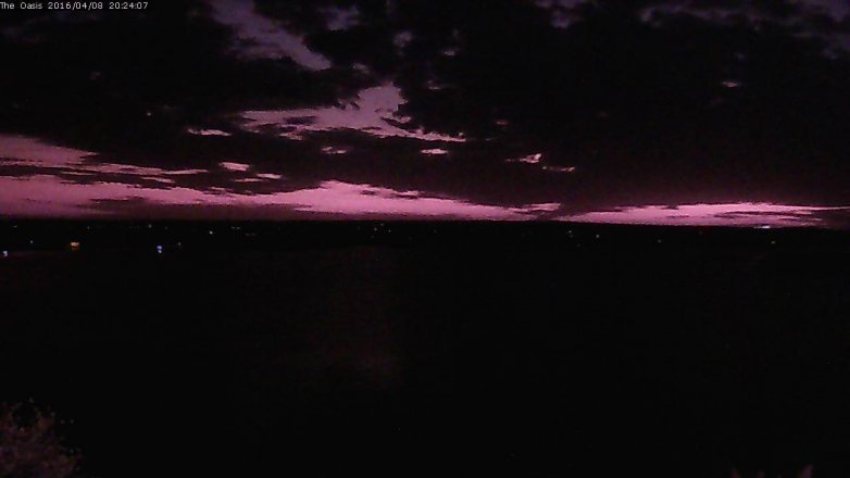 Lake Travis webcam, April 8, 2016 7:30 PM CT