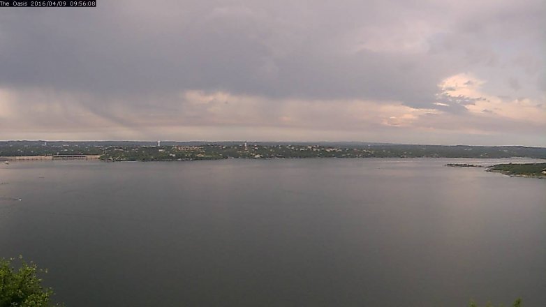 Lake Travis webcam, April 9, 2016 9:05 AM CT