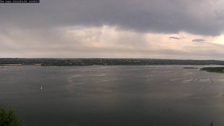 Lake Travis webcam, April 9, 2016 9:15 AM CT