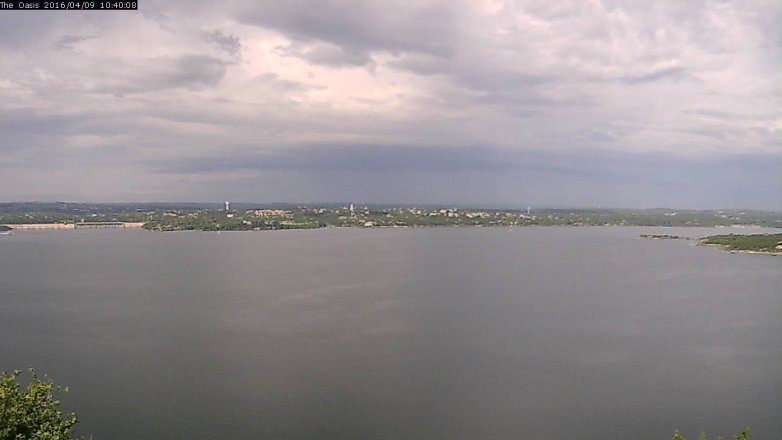 Lake Travis webcam, April 9, 2016 9:50 AM CT