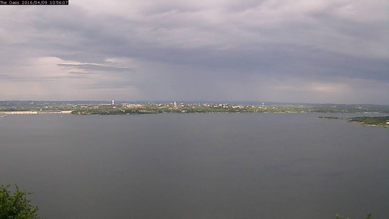 Lake Travis webcam, April 9, 2016 10:00 AM CT