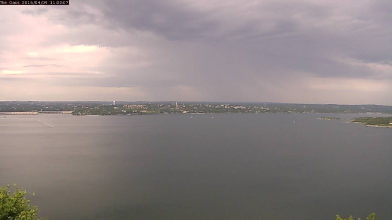 Lake Travis webcam, April 9, 2016 10:10 AM CT