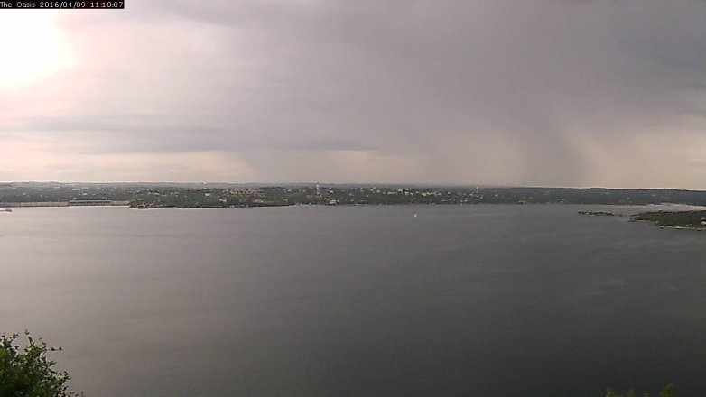 Lake Travis webcam, April 9, 2016 10:15 AM CT