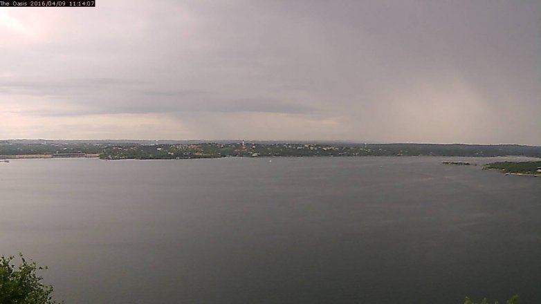 Lake Travis webcam, April 9, 2016 10:20 AM CT