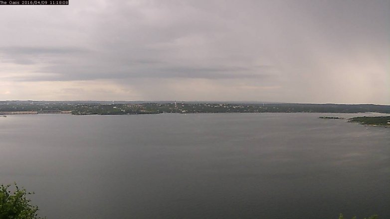Lake Travis webcam, April 9, 2016 10:25 AM CT