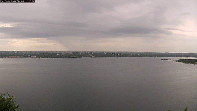 Lake Travis webcam, April 9, 2016 10:35 AM CT