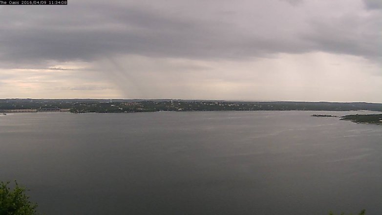 Lake Travis webcam, April 9, 2016 10:40 AM CT
