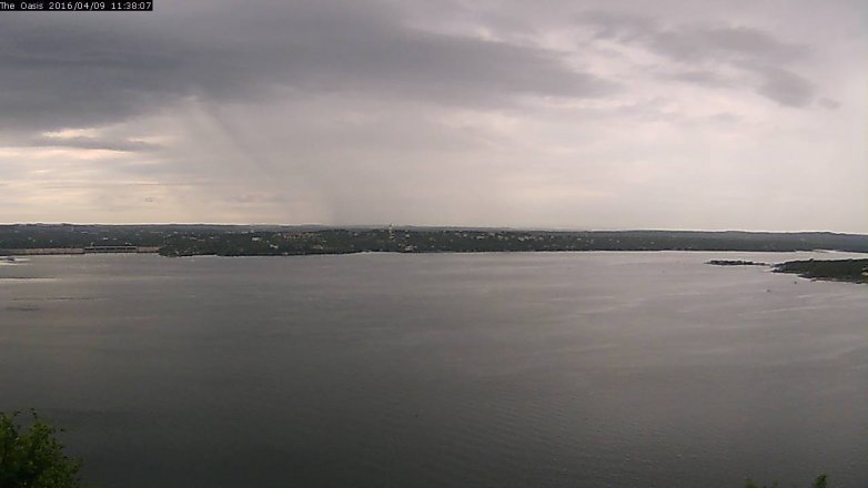Lake Travis webcam, April 9, 2016 10:45 AM CT