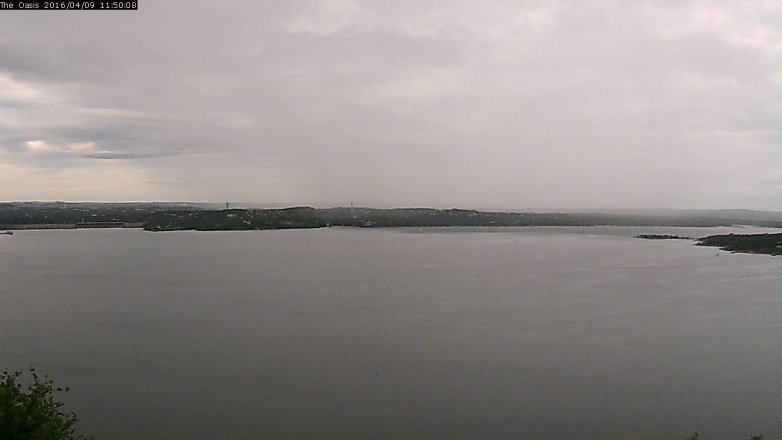 Lake Travis webcam, April 9, 2016 10:55 AM CT