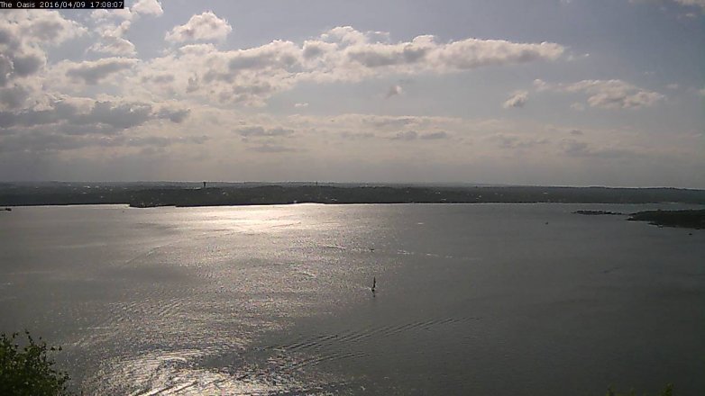 Lake Travis webcam, April 9, 2016 4:15 PM CT