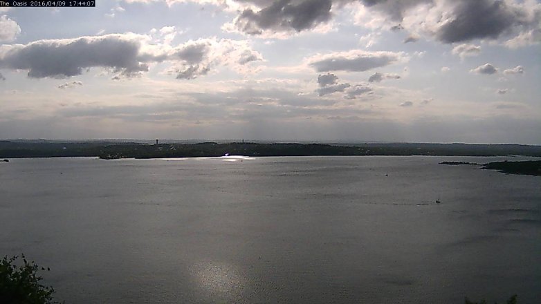 Lake Travis webcam, April 9, 2016 4:50 PM CT