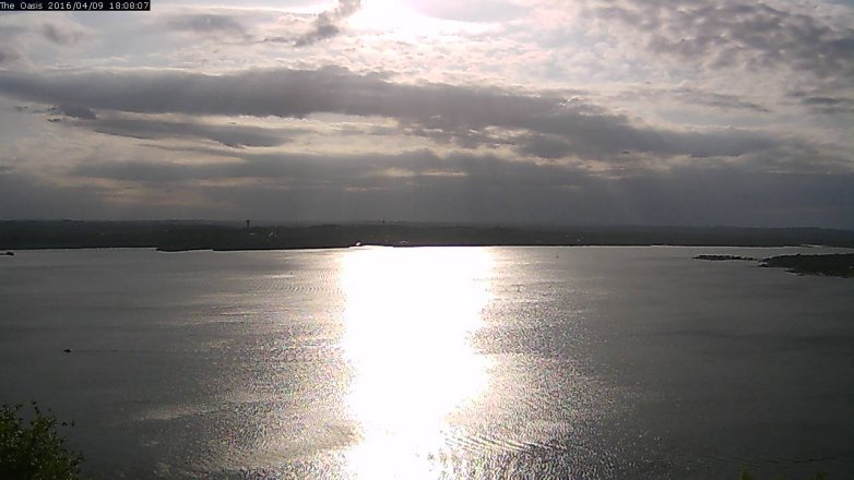 Lake Travis webcam, April 9, 2016 5:15 PM CT