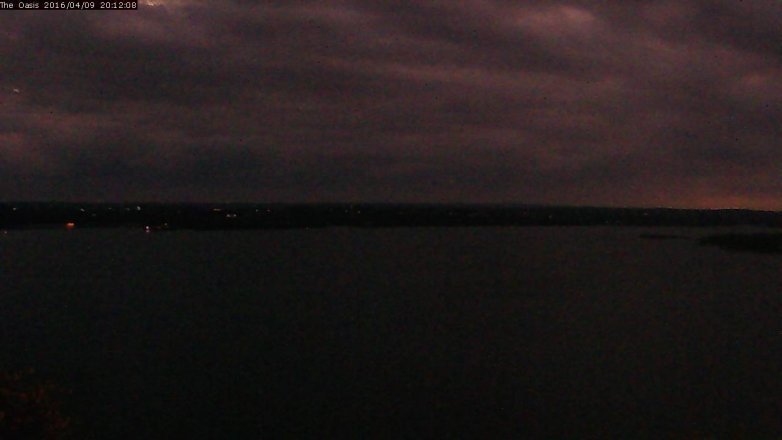 Lake Travis webcam, April 9, 2016 7:20 PM CT