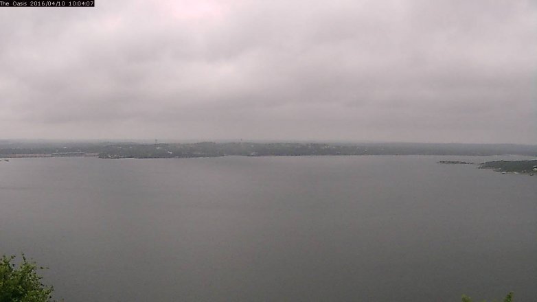 Lake Travis webcam, April 10, 2016 9:10 AM CT