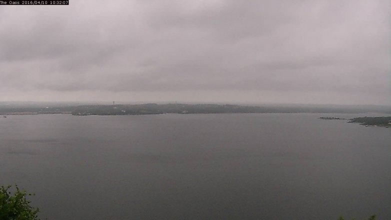 Lake Travis webcam, April 10, 2016 9:40 AM CT