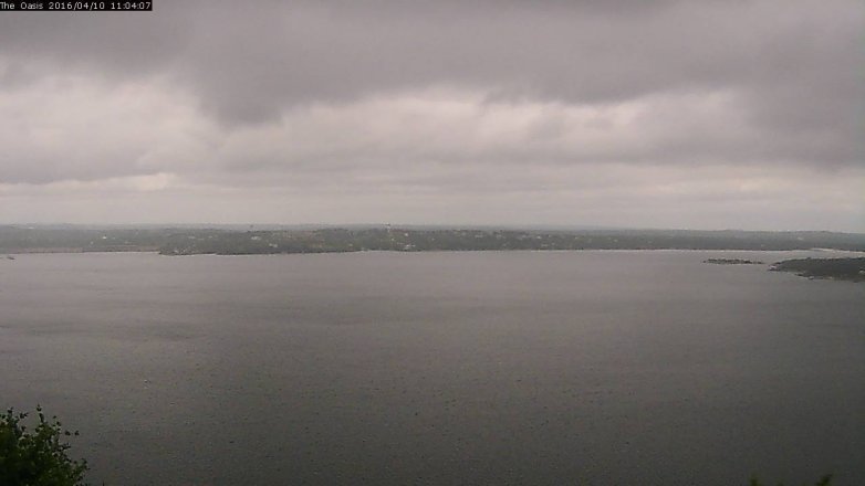 Lake Travis webcam, April 10, 2016 10:10 AM CT