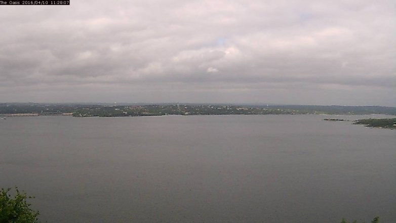Lake Travis webcam, April 10, 2016 10:35 AM CT