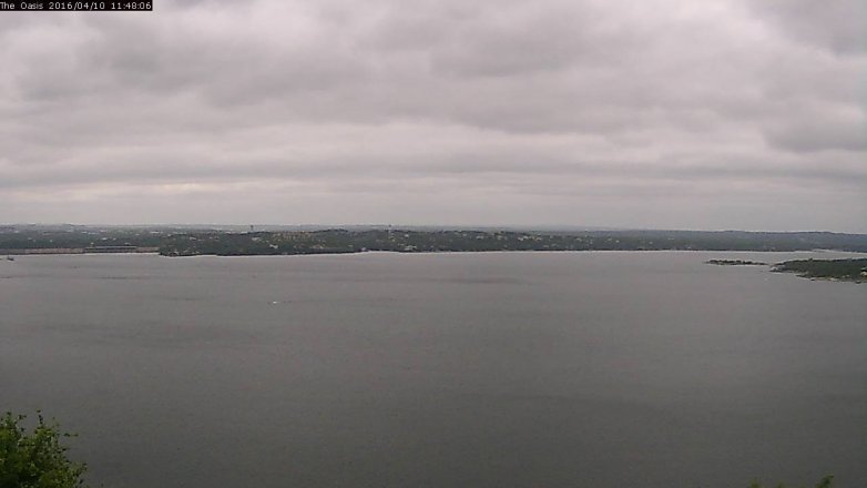 Lake Travis webcam, April 10, 2016 10:55 AM CT