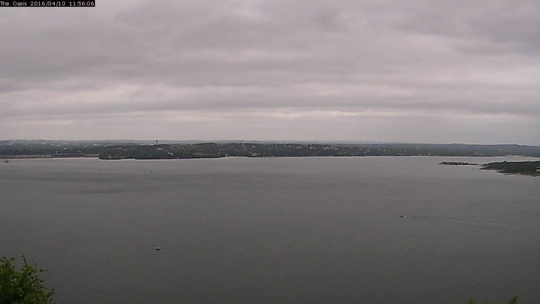 Lake Travis webcam, April 10, 2016 11:05 AM CT