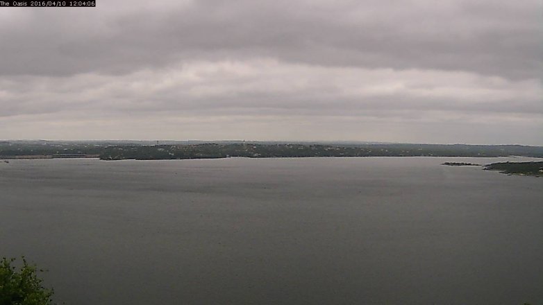 Lake Travis webcam, April 10, 2016 11:10 AM CT