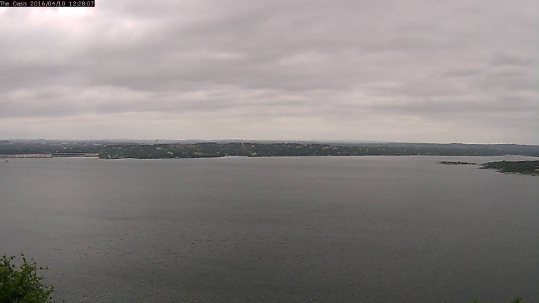 Lake Travis webcam, April 10, 2016 11:35 AM CT