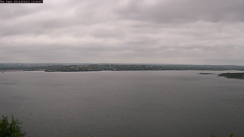 Lake Travis webcam, April 10, 2016 11:50 AM CT
