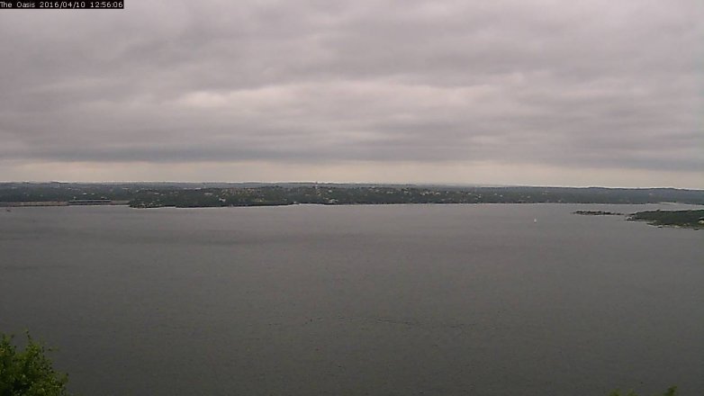 Lake Travis webcam, April 10, 2016 12:00 PM CT