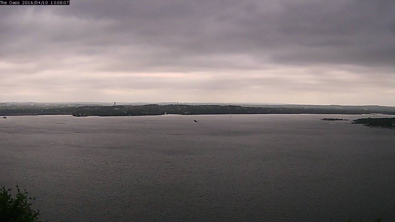Lake Travis webcam, April 10, 2016 12:15 PM CT