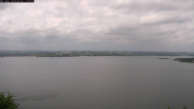 Lake Travis webcam, April 10, 2016 1:00 PM CT