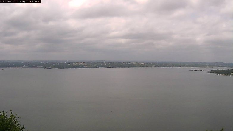 Lake Travis webcam, April 10, 2016 1:05 PM CT