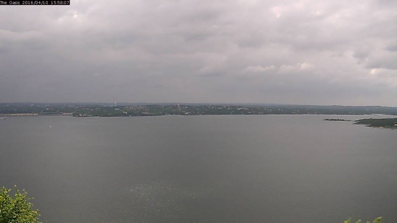 Lake Travis webcam, April 10, 2016 3:05 PM CT