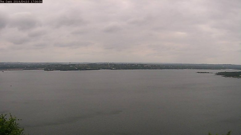 Lake Travis webcam, April 10, 2016 4:10 PM CT